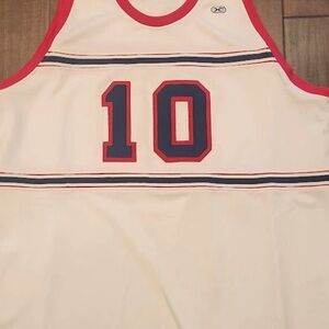 Hardwood classics  Monroe Red and Blue Sports Jersey